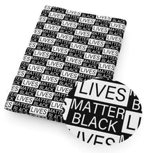 Load image into Gallery viewer, letters alphabet plaid grid black lives matter printed fabric
