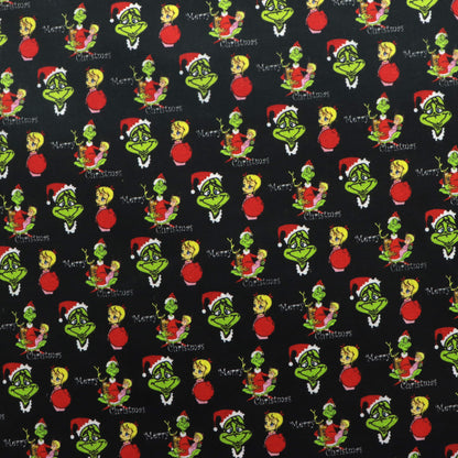 christmas day printed fabric
