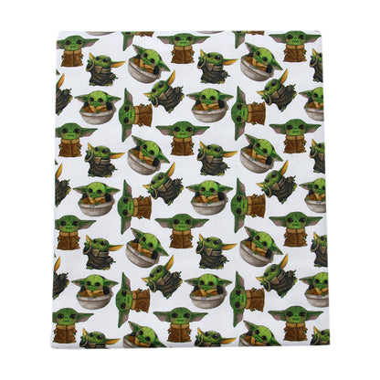green series printed fabric