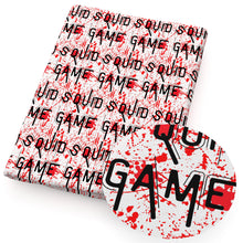 Load image into Gallery viewer, letters alphabet blood printed fabric
