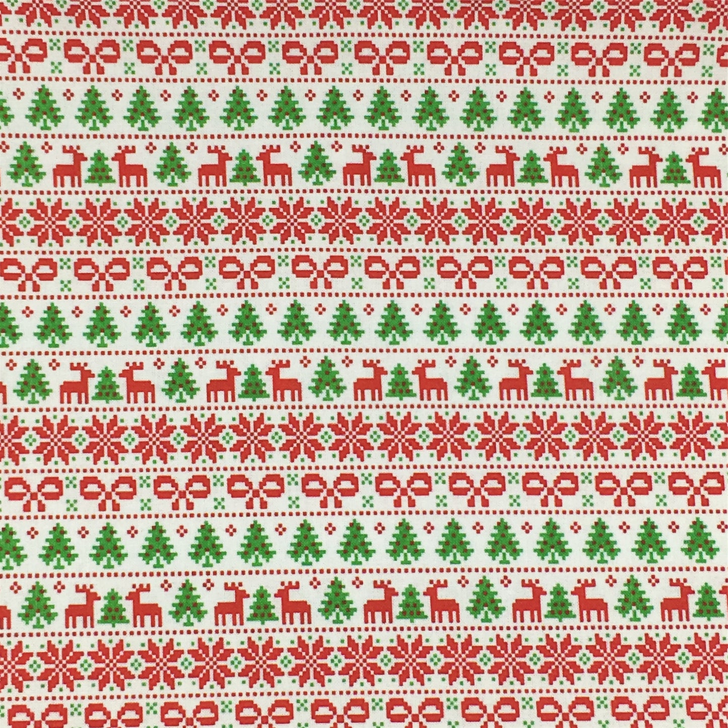 bowknot bows deer reindeer giraffe christmas tree christmas day printed fabric