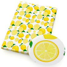 Load image into Gallery viewer, lemon fruit yellow series printed fabric
