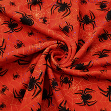 Load image into Gallery viewer, spider spider web orange series printed fabric
