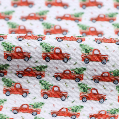 christmas day printed fabric