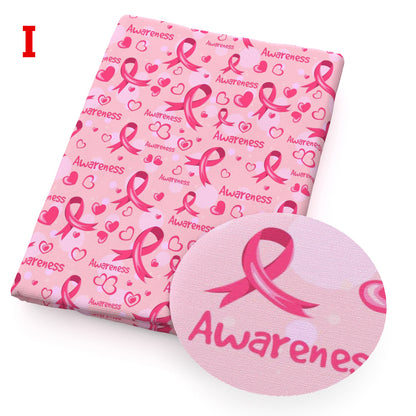 breast cancer printed fabric