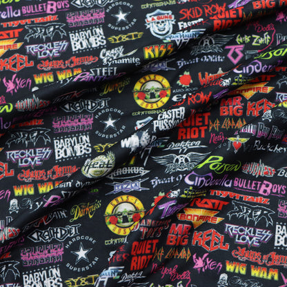 gun flower floral printed fabric