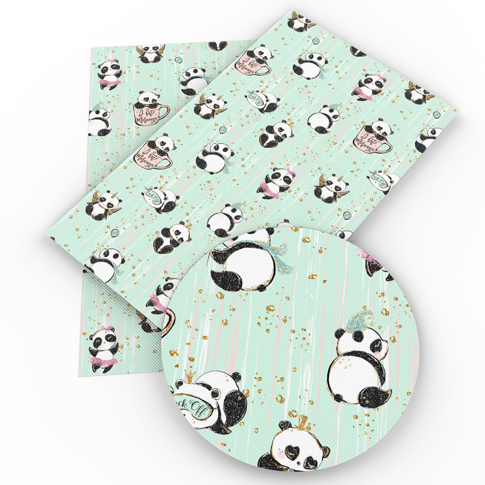 panda printed fabric