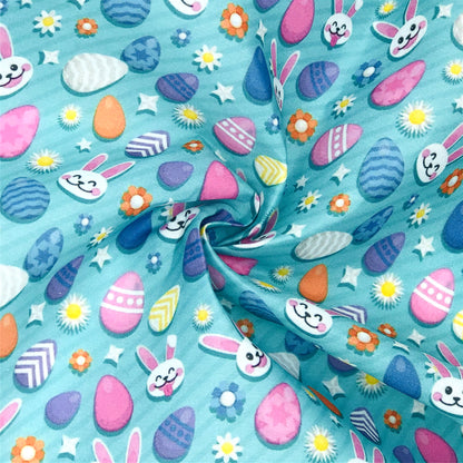 rabbit bunny easter bunny printed fabric