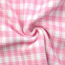 Load image into Gallery viewer, plaid grid pink series printed fabric
