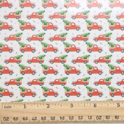 christmas day printed fabric
