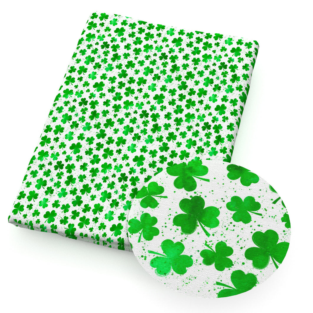 1 YARD 100% cotton St. Patrick's Day printed fabric