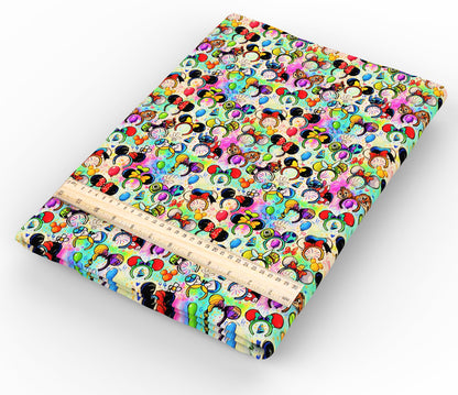 crochet headband hairband printed fabric