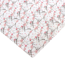 Load image into Gallery viewer, flower floral plum printed fabric
