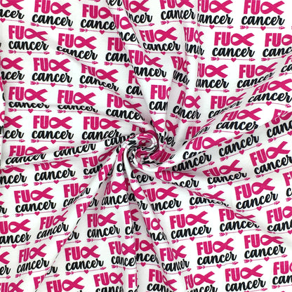 pink series awareness breast cancer printed fabric