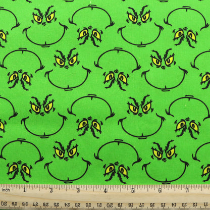 green series printed fabric