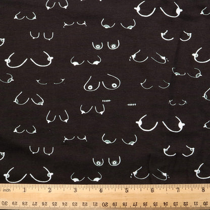 breast cancer paint splatter printed fabric