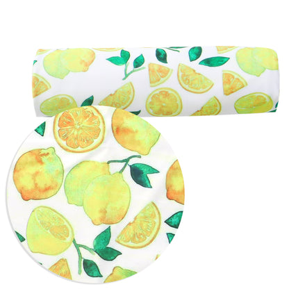 fruit lemon printed fabric