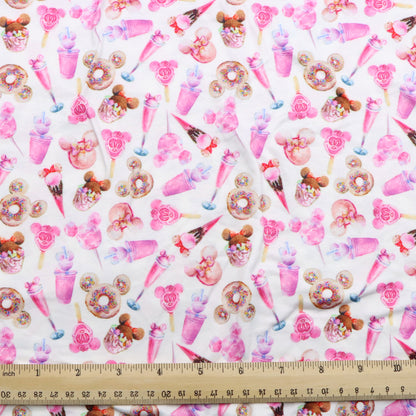 pink series printed fabric