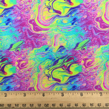 Load image into Gallery viewer, rainbow color paint splatter printed fabric
