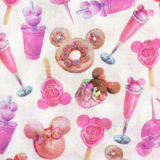 pink series printed fabric