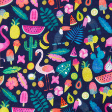 Load image into Gallery viewer, flamingo watermelon the cactus printed fabric
