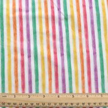 Load image into Gallery viewer, stripe easter bunny printed fabric
