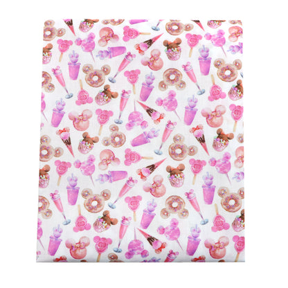 pink series printed fabric