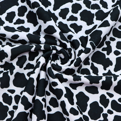 cow pattern printed fabric