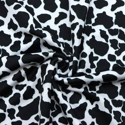 cow pattern printed fabric