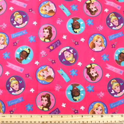 flower floral pink series printed fabric