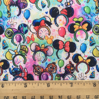 crochet headband hairband printed fabric