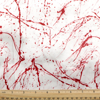 paint splatter blood printed fabric