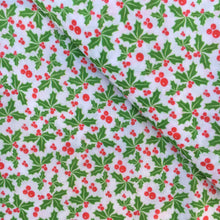Load image into Gallery viewer, leaf leaves tree christmas day holly printed fabric
