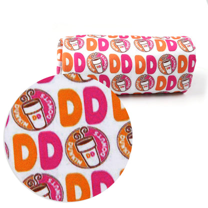 drinks dunkin donuts printed fabric
