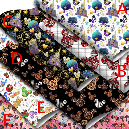 cartoon printed fabric