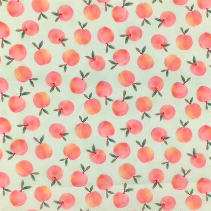 fruit peach pink series printed fabric