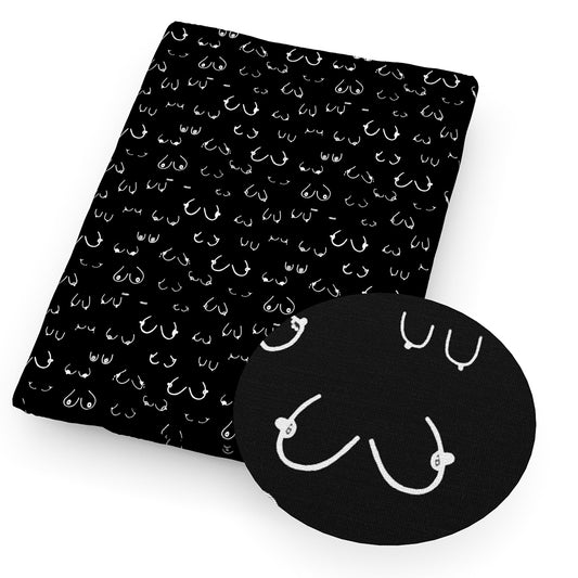 breast cancer paint splatter printed fabric