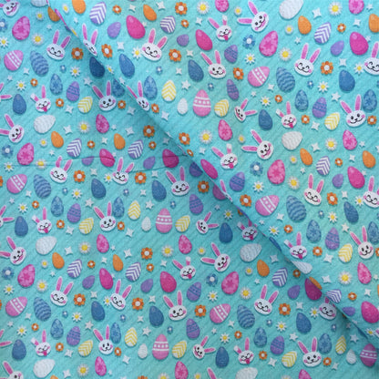 rabbit bunny easter bunny printed fabric