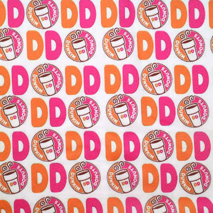 drinks dunkin donuts printed fabric