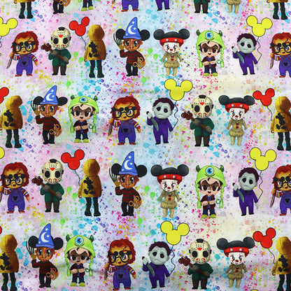 paint splatter printed fabric