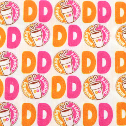 drinks dunkin donuts printed fabric