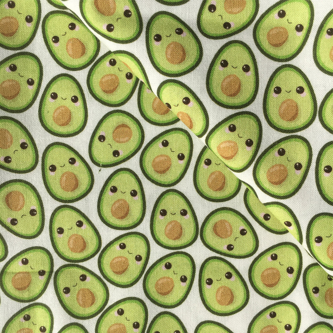 avocado fruit green series printed fabric