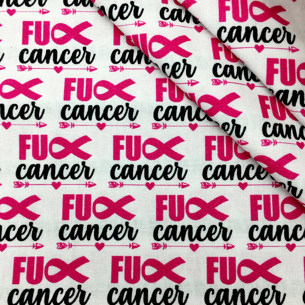 letters alphabet pink series awareness breast cancer printed fabric