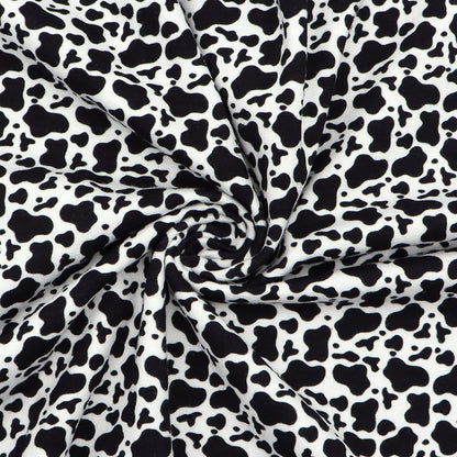 cow pattern printed fabric