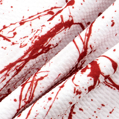 paint splatter blood printed fabric