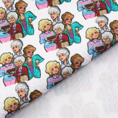 grandma printed fabric