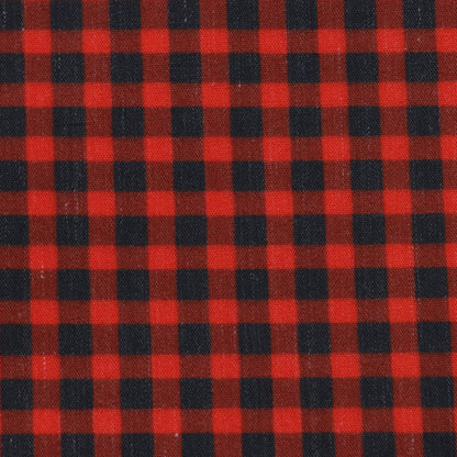 plaid grid christmas day printed fabric