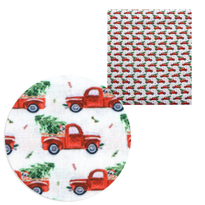 christmas day printed fabric