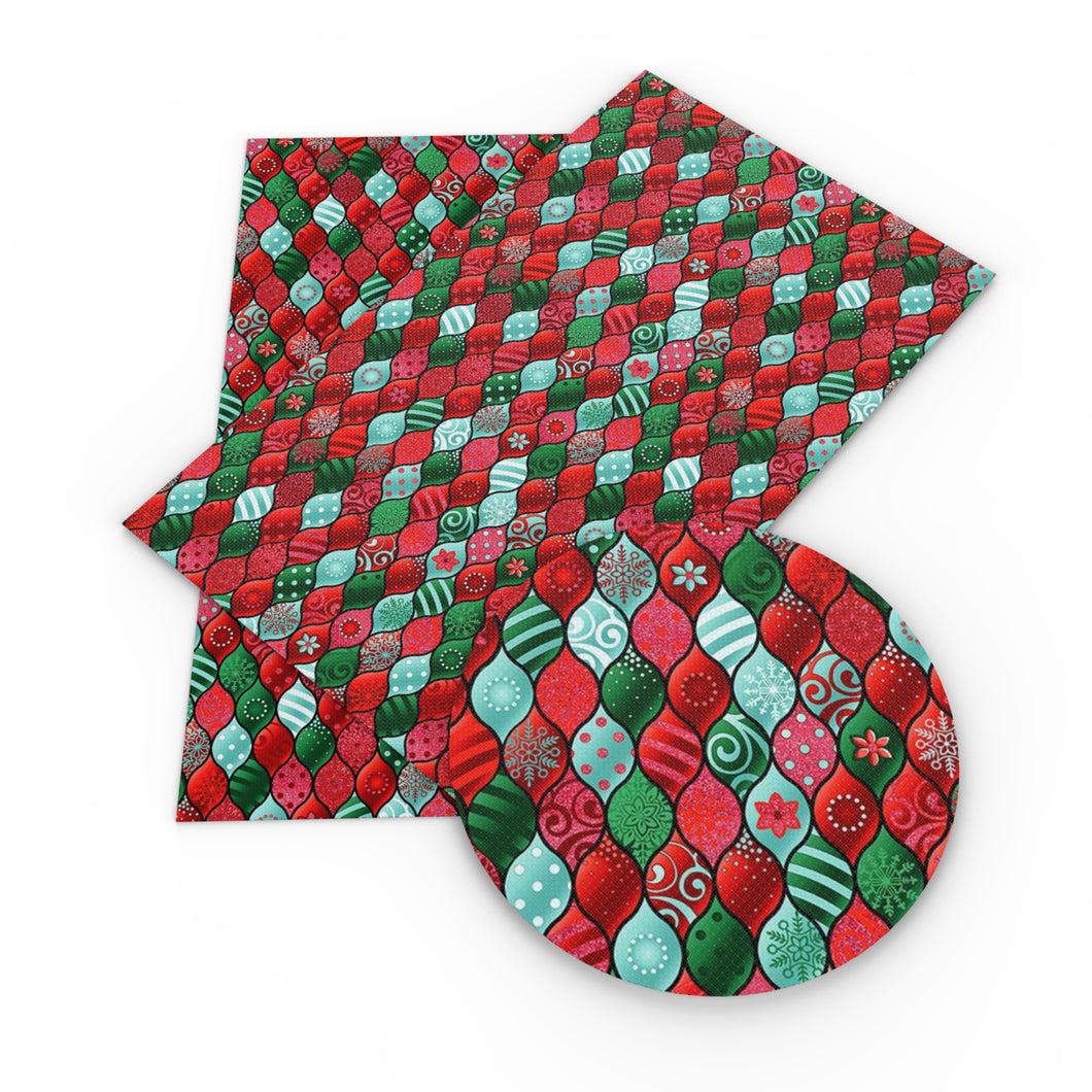 christmas day moroccan lattice printed fabric