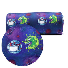 Load image into Gallery viewer, nurses doctor health planet solar system galaxy printed fabric
